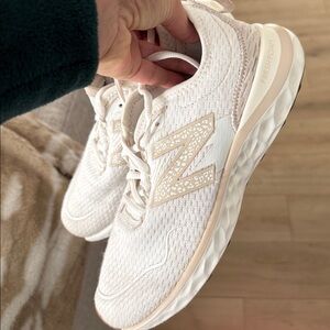 New Balance fresh foam spt Women's Cream and Tan Sneakers